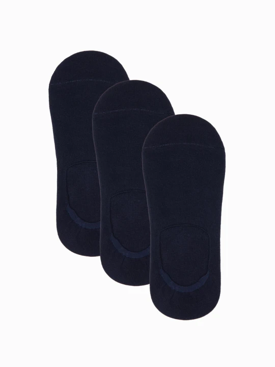 Zdjęcie produktu Skarpety męskie stopki 3-pak - granatowe V1 - Rozmiar: one size Ombre Clothing