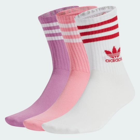 Zdjęcie produktu Skarpety Mid Cut Crew 3 Pairs Adidas fioletowy