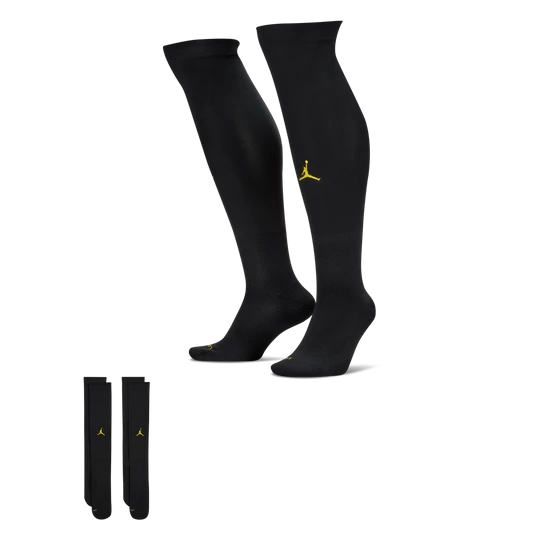 Zdjęcie produktu Skarpety piłkarskie do kolan Jordan Dri-FIT ADV Brazylia VaporFast (wersja wyjazdowa) - Czerń