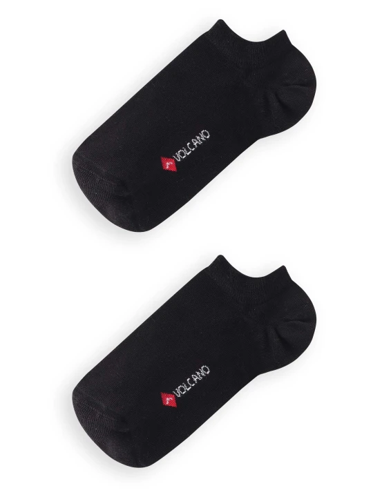 Zdjęcie produktu Skarpety stopki unisex A-EPI, dwupak Volcano Czarny - Czarny