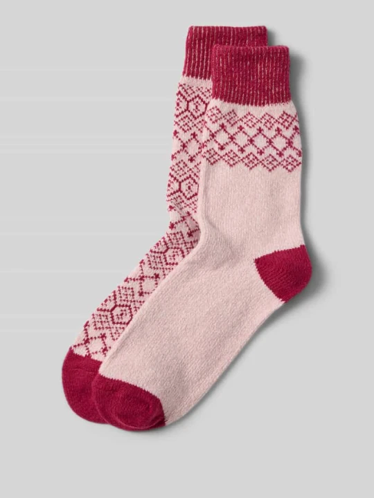 Zdjęcie produktu Skarpety supercozy z miękkimi szwami na palcach model ‘WOMEN COSY’ CAMANO Bordowy