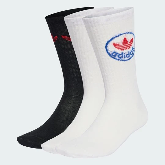 Zdjęcie produktu SKARPETY TREFOILS CREW 3 PAIRS Adidas biały