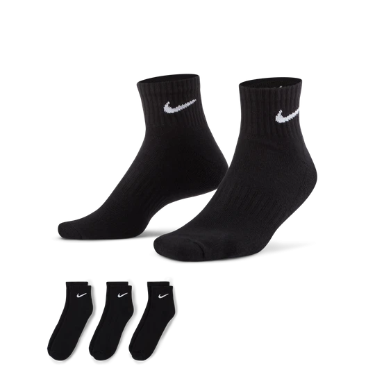 Zdjęcie produktu Skarpety treningowe do kostki Nike Everyday Cushioned (3 pary) - Czerń