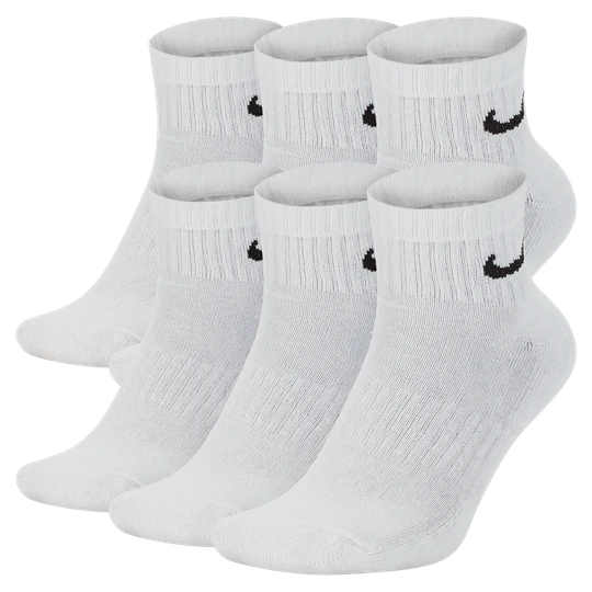 Zdjęcie produktu Skarpety treningowe do kostki Nike Everyday Cushioned (6 par) - Biel