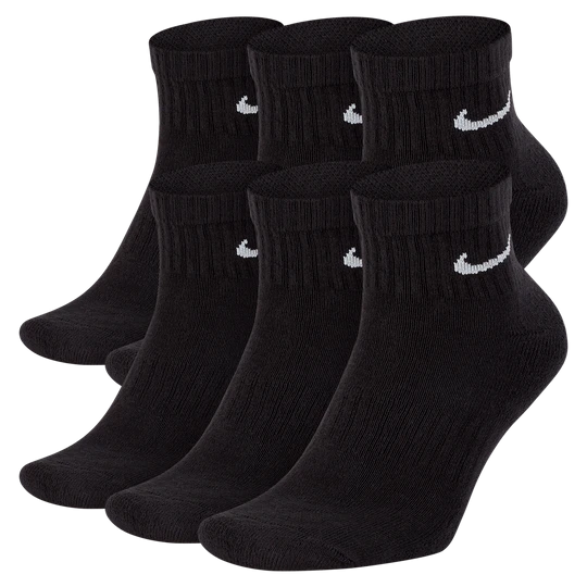 Zdjęcie produktu Skarpety treningowe do kostki Nike Everyday Cushioned (6 par) - Czerń
