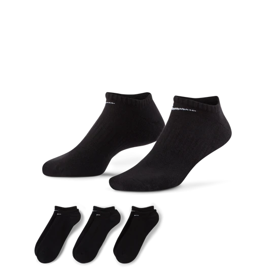 Zdjęcie produktu Skarpety treningowe no-show Nike Everyday Cushioned (3 pary) - Czerń