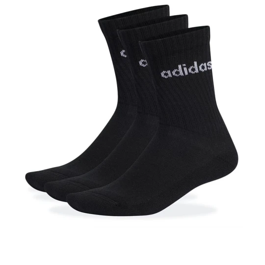 Zdjęcie produktu Skarpety unisex adidas Sportswear Linear Crew Cushioned Socks 3 Pairs IC1301 - czarne