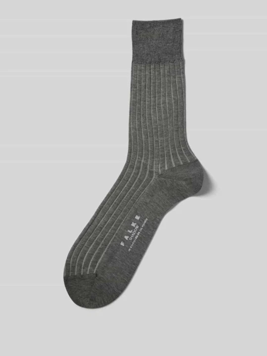 Zdjęcie produktu Skarpety z czystej bawełny model ‘Shadow’ Falke Jasnoszary