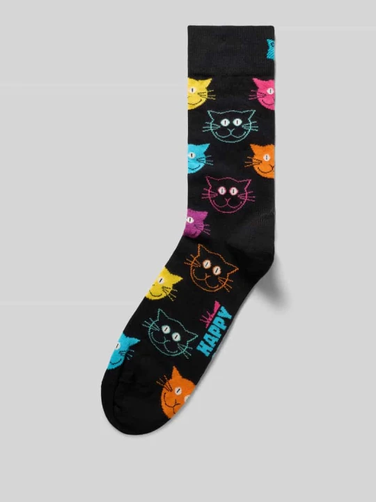 Zdjęcie produktu Skarpety z detal z logo Happy Socks Ciemnoniebieski