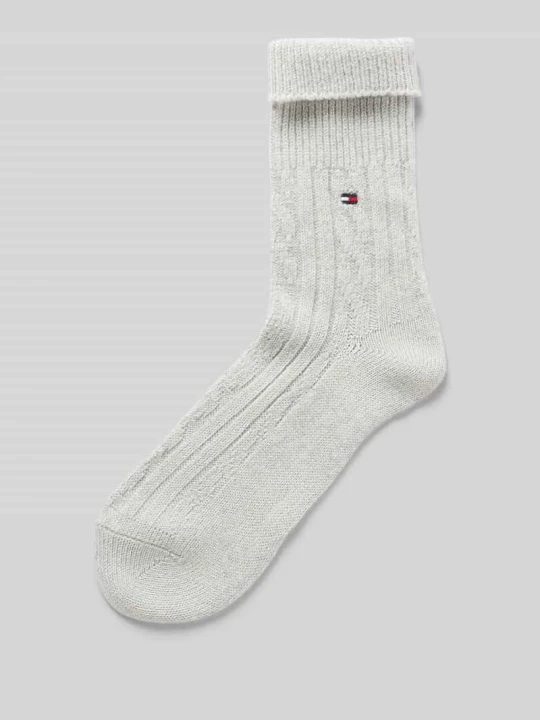 Zdjęcie produktu Skarpety z detal z logo Tommy Hilfiger Jasnoszary