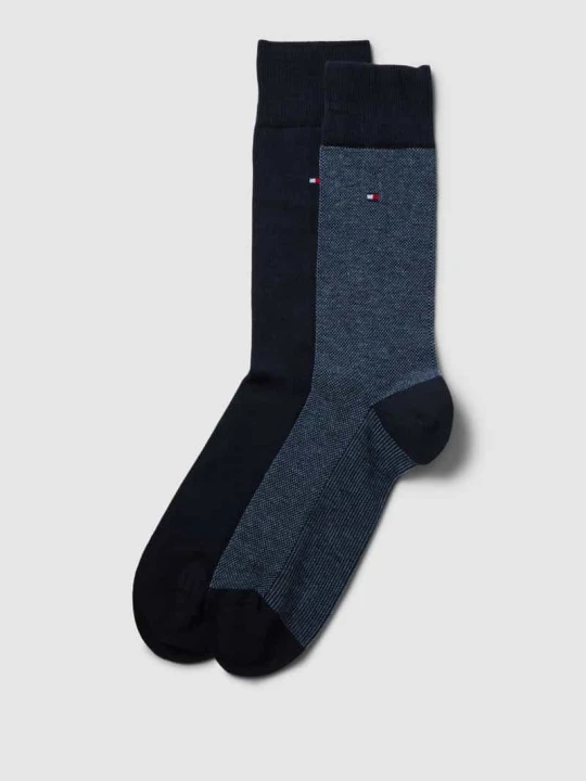 Zdjęcie produktu Skarpety z detalami z logo w zestawie 2 szt. model ‘Birdeye’ Tommy Hilfiger Jeansowy niebieski