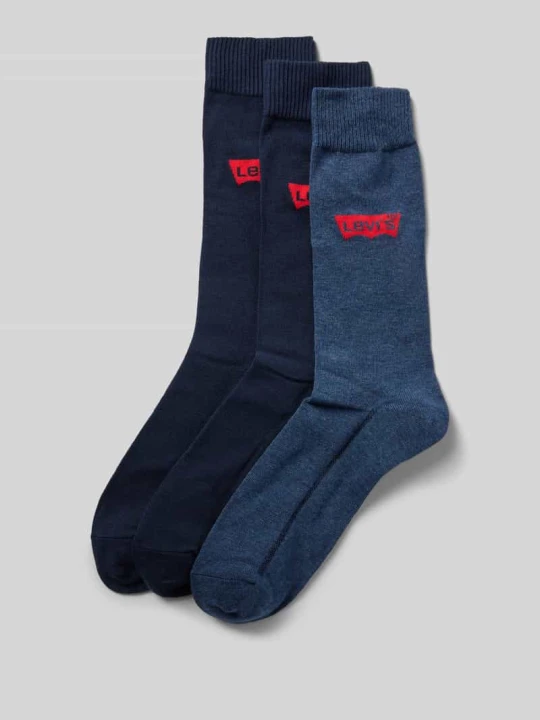 Zdjęcie produktu Skarpety z detalami z logo w zestawie 3 szt. Levi's Niebieski