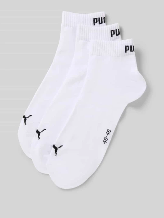 Zdjęcie produktu Skarpety do sneakersów z logo w zestawie 3 szt. Puma Biały