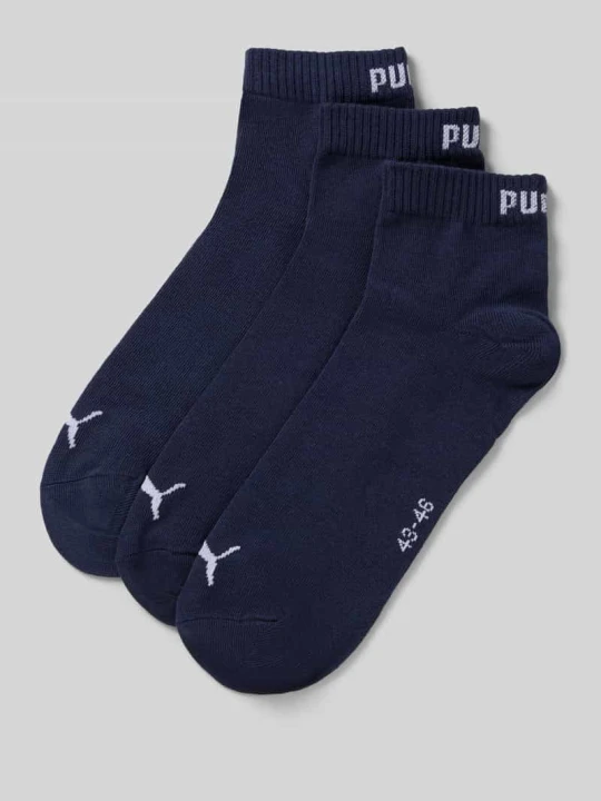 Zdjęcie produktu Skarpety do sneakersów z logo w zestawie 3 szt. Puma Granatowy