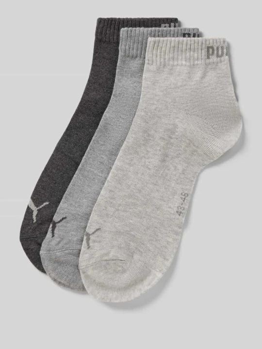 Zdjęcie produktu Skarpety do sneakersów z logo w zestawie 3 szt. Puma Antracytowy