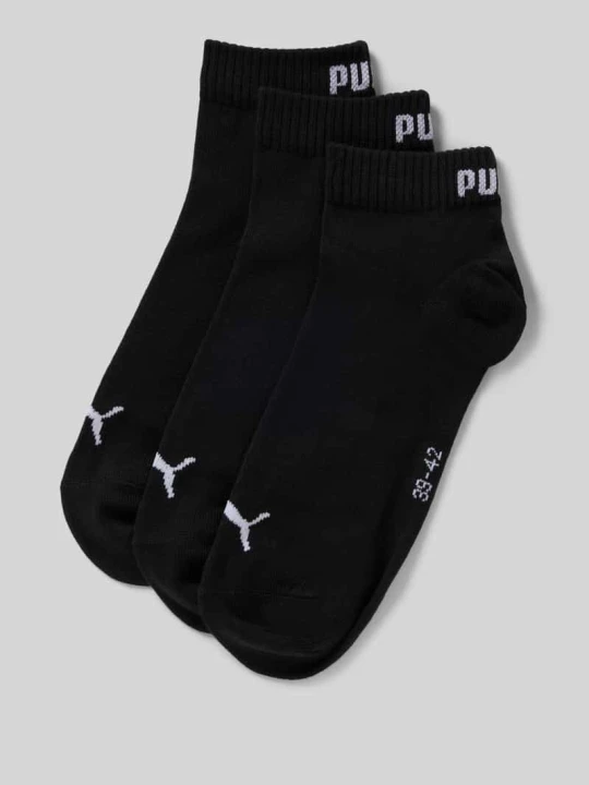 Zdjęcie produktu Skarpety do sneakersów z logo w zestawie 3 szt. Puma Czarny