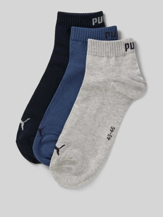 Zdjęcie produktu Skarpety do sneakersów z logo w zestawie 3 szt. Puma Granatowy