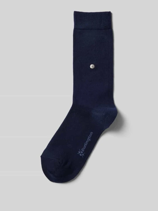 Zdjęcie produktu Skarpeta z detalem z logo model 'BRIT' Burlington Ciemnoniebieski