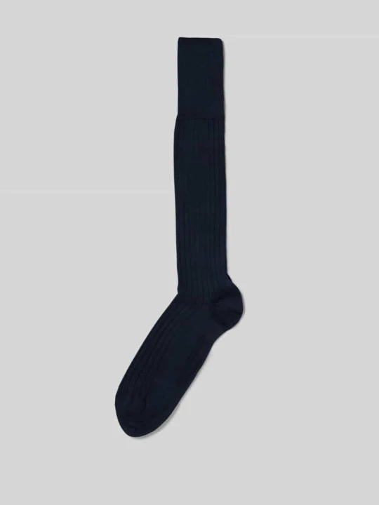 Zdjęcie produktu Podkolanówki z detalem z logo model 'MILANO' Falke Granatowy