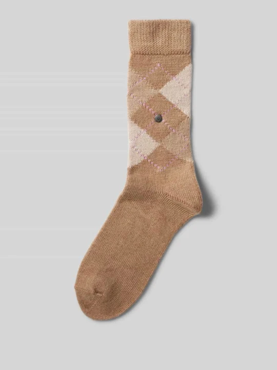 Zdjęcie produktu Skarpety z detalem z logo model ‘WHITBY’ Burlington Beżowy