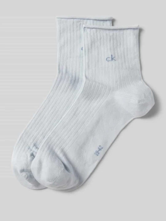 Zdjęcie produktu Skarpety z detalem z logo w zestawie 2 szt. Calvin Klein Jasnoniebieski