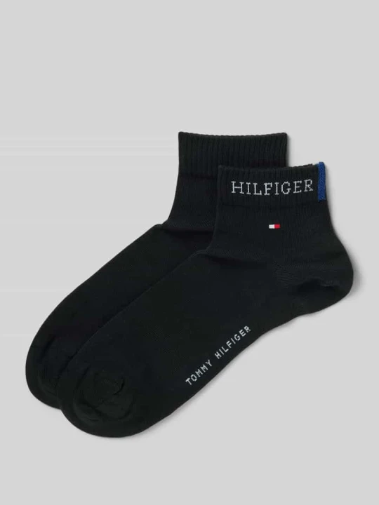 Zdjęcie produktu Skarpety z detalem z logo w zestawie 2 szt. Tommy Hilfiger Czarny