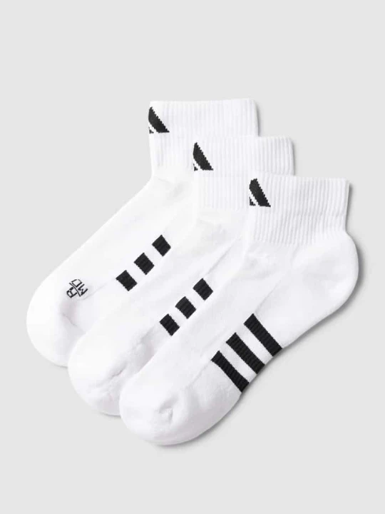 Zdjęcie produktu Skarpety do sneakersów z detalem z logo w Zestaw 3 szt. Adidas Biały