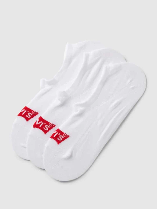 Zdjęcie produktu Stopki z detal z logo model 'BATWING' w zestaw 3 szt. Levi's Biały