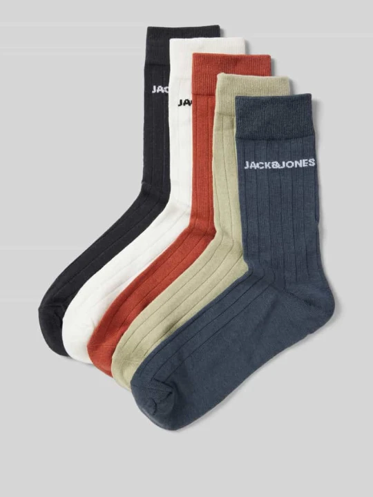 Zdjęcie produktu Skarpety z detalem z logo w zestawie 3 szt. model ‘SOLID’ Jack&Jones