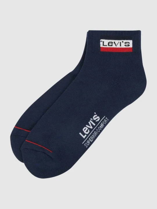 Zdjęcie produktu Skarpety z dodatkiem streczu w zestawie 2 szt. Levi's Granatowy