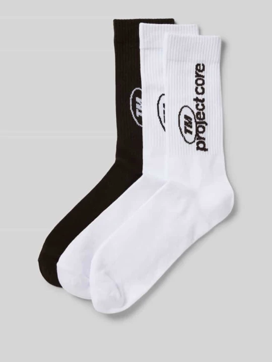 Zdjęcie produktu Skarpety z dodatkiem streczu w zestawie 3 szt. model ‘AERO’ Jack&Jones Ciemnobrązowy