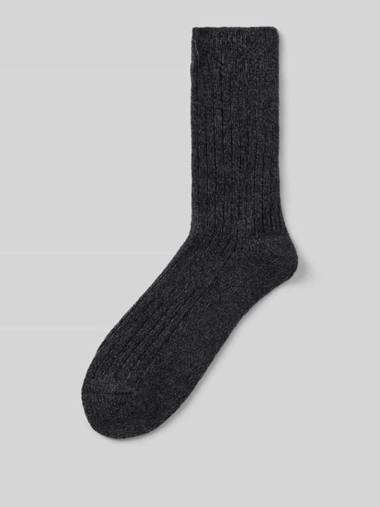 Zdjęcie produktu Skarpety z dodatkiem wełny z prążkowanymi ściągaczami model 'cosy mouline' CAMANO Czarny
