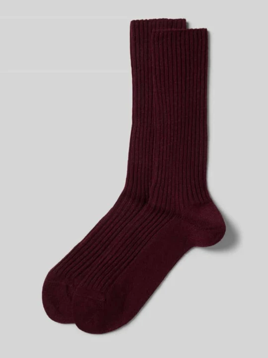 Zdjęcie produktu Skarpety z Mieszanka wełny z dodatkiem kaszmiru Model 'COSY' Falke Bordowy