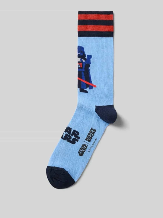 Zdjęcie produktu Skarpety z elastycznej mieszanki bawełny model 'Star Wars Lord Vader' Happy Socks Jasnoniebieski
