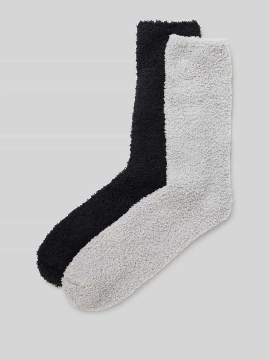 Zdjęcie produktu Skarpety z elastycznym pasem model ‘Socks cosy sustainable’ w zestawie 2 szt. CAMANO Czarny