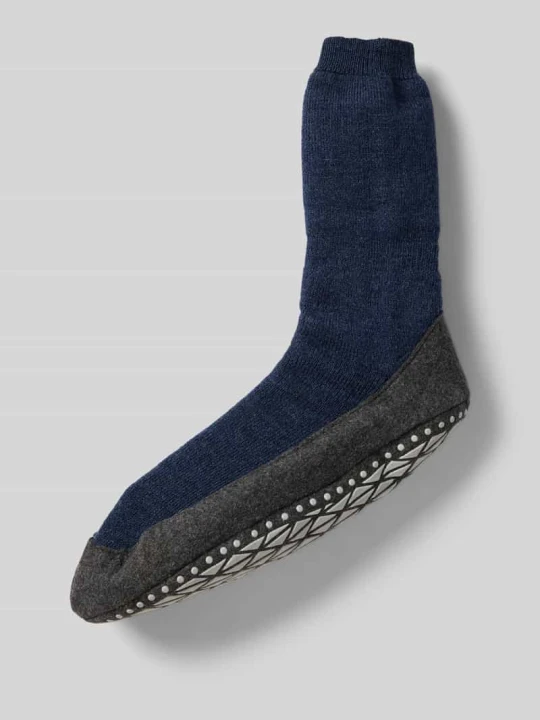 Zdjęcie produktu Kapcie z elastycznym prążkowanym ściągaczem model 'COSYSHOES' Falke Granatowy