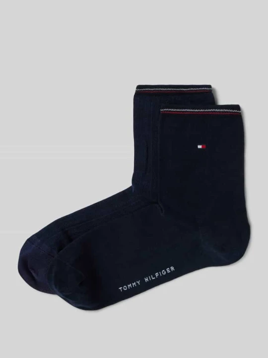 Zdjęcie produktu Skarpety z elastycznymi ściągaczami w zestawie 2 szt. Tommy Hilfiger Ciemnoniebieski