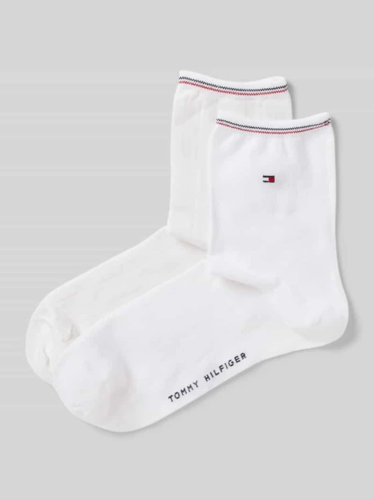 Zdjęcie produktu Skarpety z elastycznymi ściągaczami w zestawie 2 szt. Tommy Hilfiger Biały