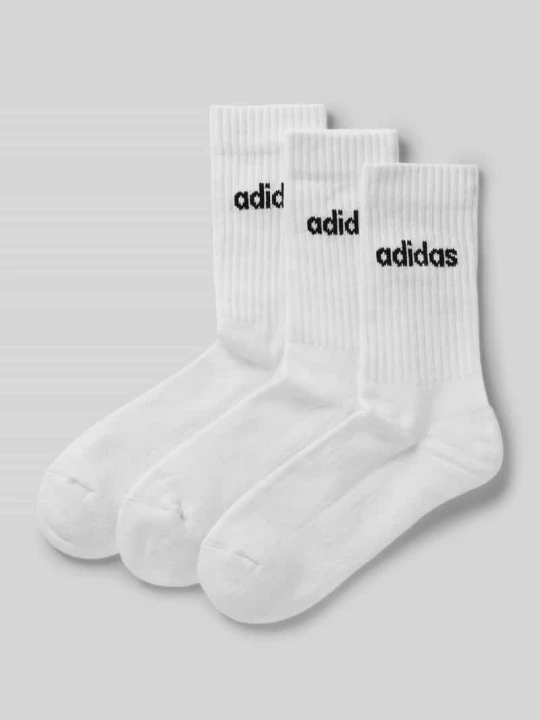 Zdjęcie produktu Skarpety z haftem z logo w zestawie 3 szt. Adidas Biały