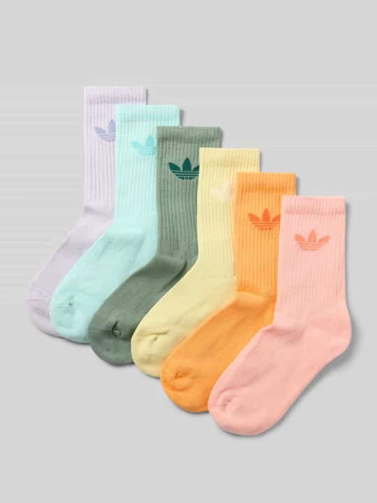 Zdjęcie produktu Skarpety z mieszanka bawełny w zestaw 6 par adidas Originals Jasnofioletowy