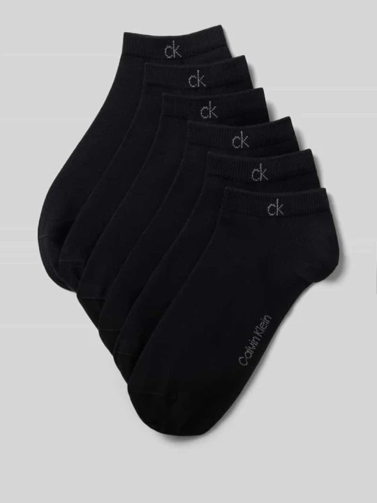 Zdjęcie produktu skarpety z mieszanka bawełny w zestaw 6 par Calvin Klein Biały