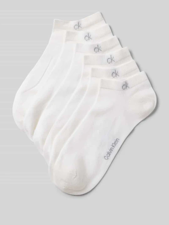 Zdjęcie produktu skarpety z mieszanka bawełny w zestaw 6 par Calvin Klein Czarny