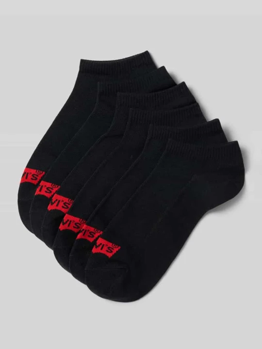 Zdjęcie produktu Skarpety z mieszanka bawełny w zestaw 6 par model 'LOW CUT LOGO COTTON 6P' Levi's Czarny