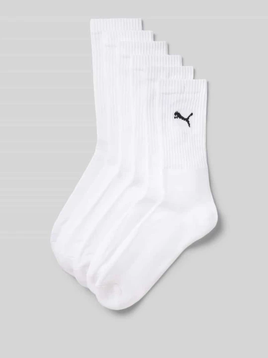 Zdjęcie produktu skarpety z mieszanka bawełny w zestaw 6 par Puma Biały