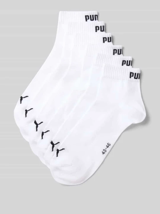 Zdjęcie produktu skarpety z mieszanka bawełny w zestaw 6 par Puma Biały