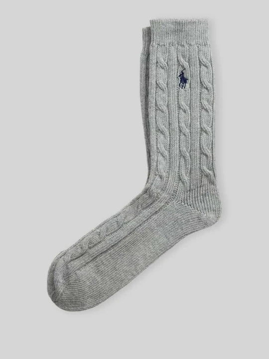Zdjęcie produktu „Skarpety z mieszanka bawełny z wyhaftowane logo” Polo Ralph Lauren Jasnoszary