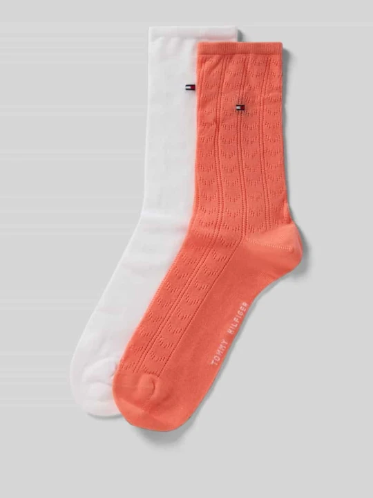 Zdjęcie produktu Skarpety z Mieszanka lyocellu w Zestaw 2 szt. Tommy Hilfiger Morelowy