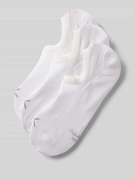 Zdjęcie produktu Skarpety z mieszanki bawełny model 'FOOTIE' Calvin Klein Biały