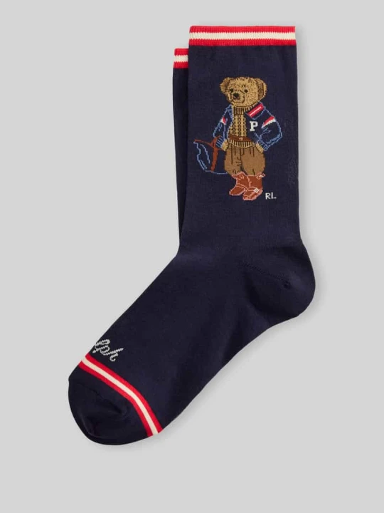 Zdjęcie produktu Skarpety z mieszanki bawełny Polo Ralph Lauren Ciemnoniebieski