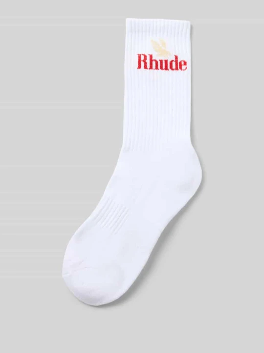 Zdjęcie produktu Skarpety z mieszanki bawełny Rhude Biały